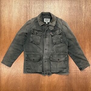 Levis Field Jacket Faded Black Utility Cargo M65 Military Style Medium